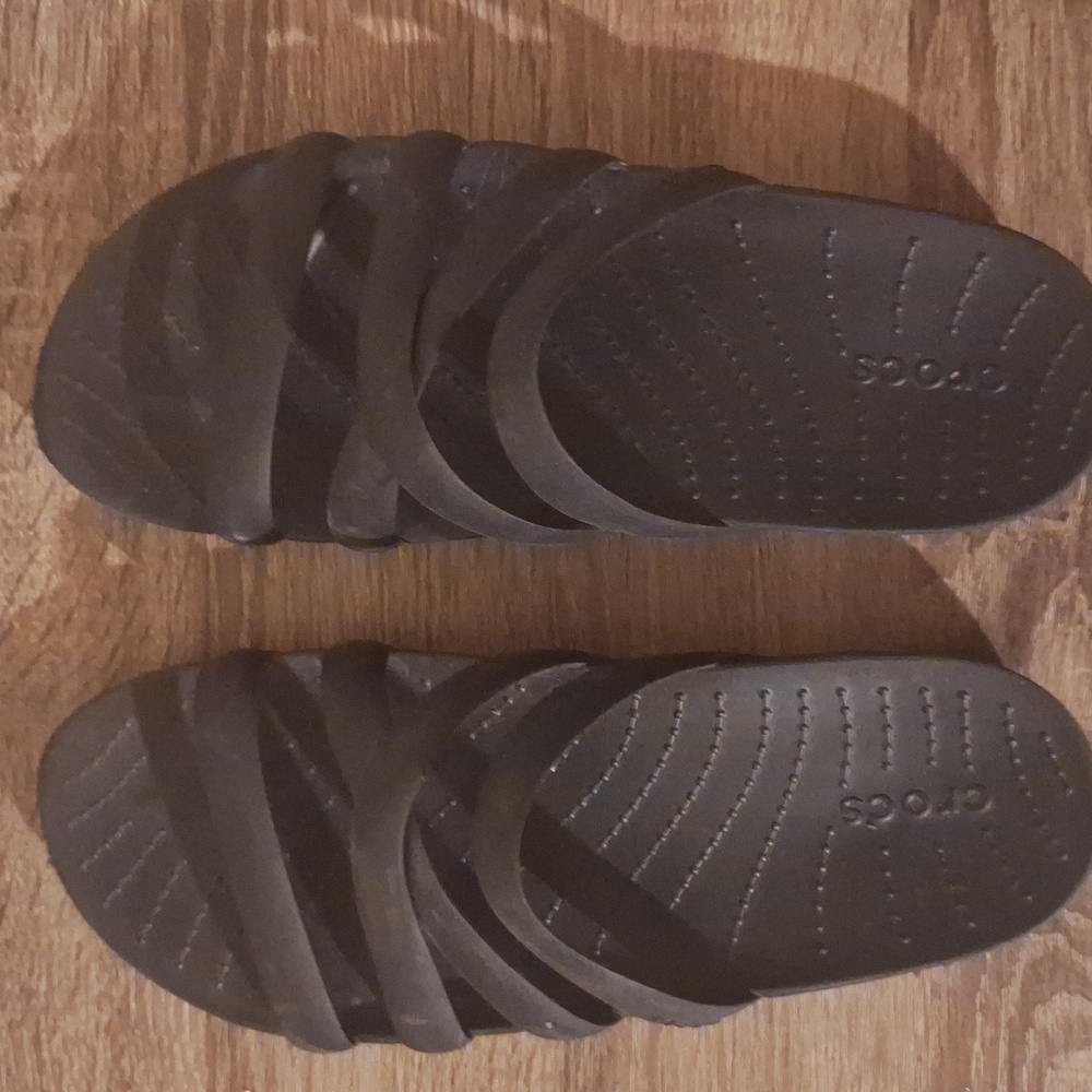 CROCS SPLASH strappy Sandal Black Classic Slip-On Sandals - Picture 2 of 3